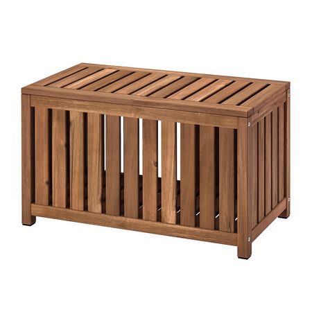 NÄMMARÖ Ящик-сундук - светло-коричневая морилка для дома/для сада 80x40x45 см