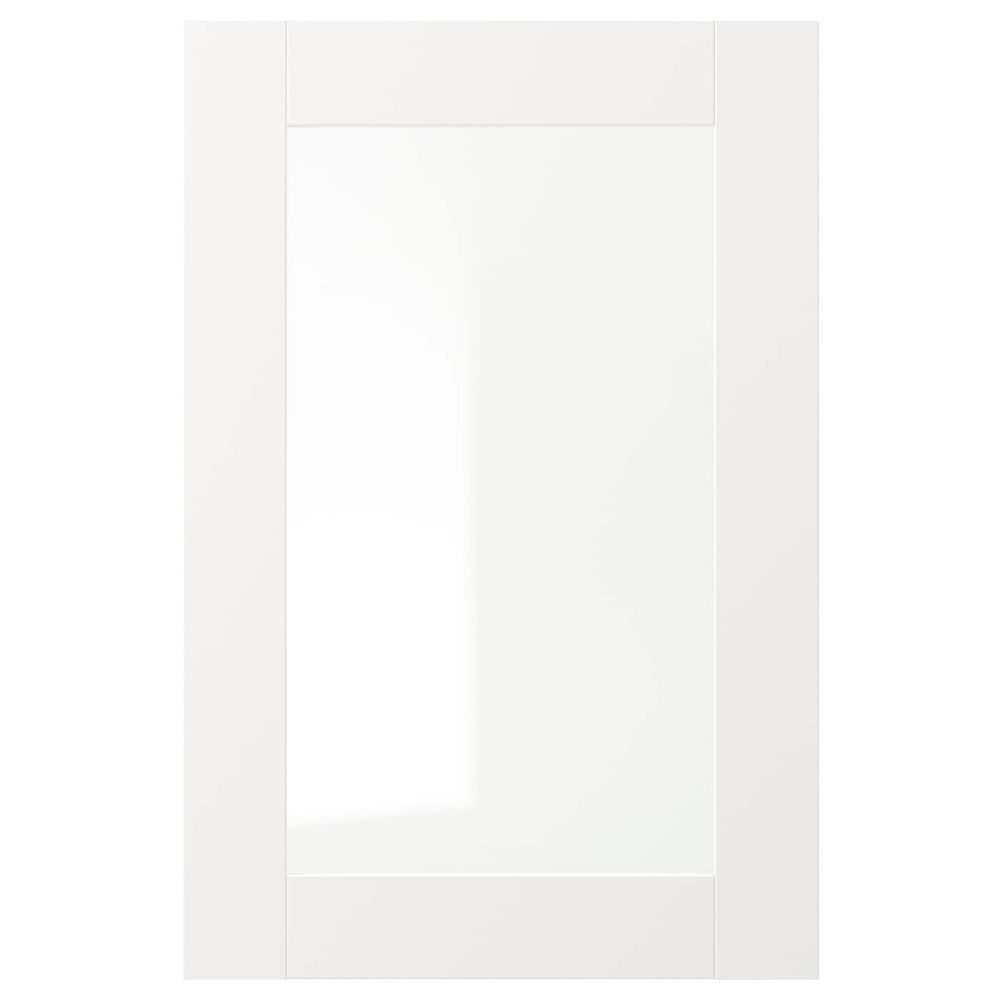 Стеклянная дверь, белый 40x60 см IKEA VÄRD ВЭРД 903.837.87 - схема-чертеж с размерами