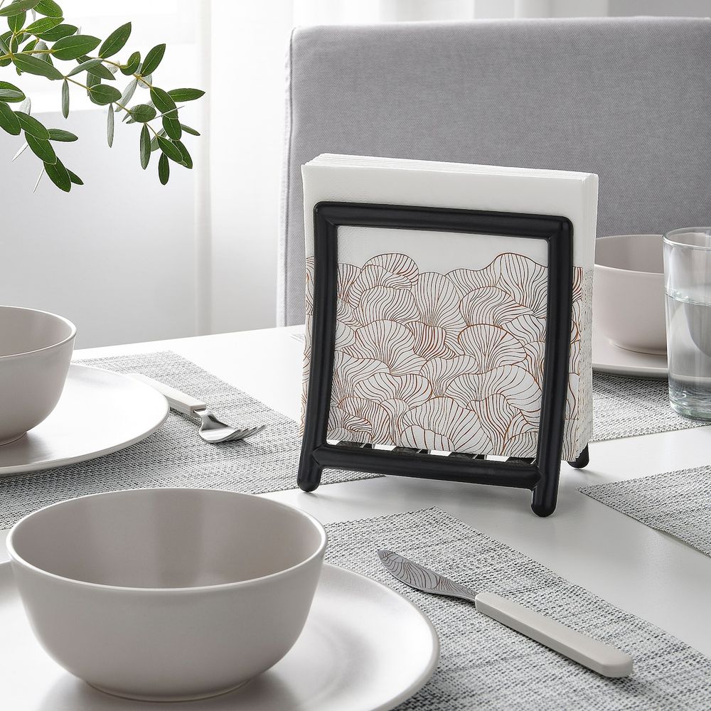 Салфетка бумажная, с рисунком/бежевый 33x33 см IKEA VINTERSNÖ ВИНТЕРСНЁ 505.110.46 - фото 1