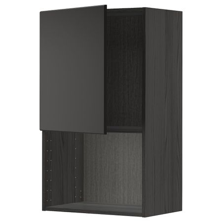 Навесной шкаф для СВЧ-печи, черный/Кунгсбакка антрацит 60x100 см IKEA МЕТОД 492.200.86