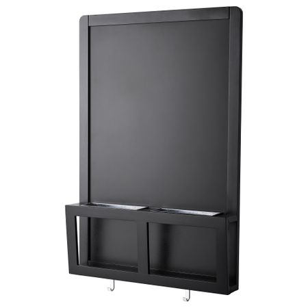 Доска для записей, магнитная ЛУНС, черный (48x71 см)