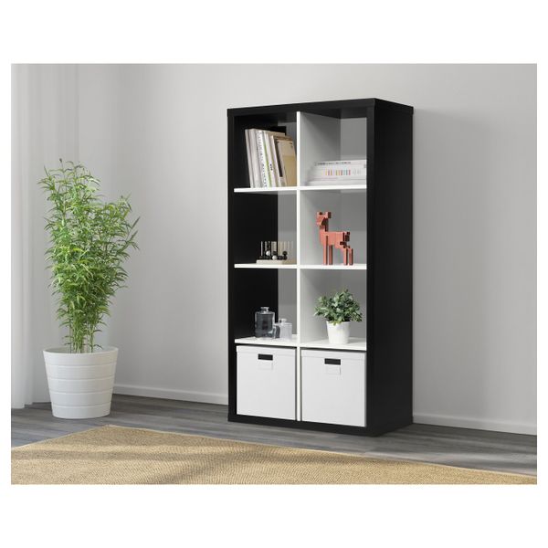 Стеллаж, черный, белый, 77x147 см IKEA КАЛЛАКС 103.791.43 - фото 2