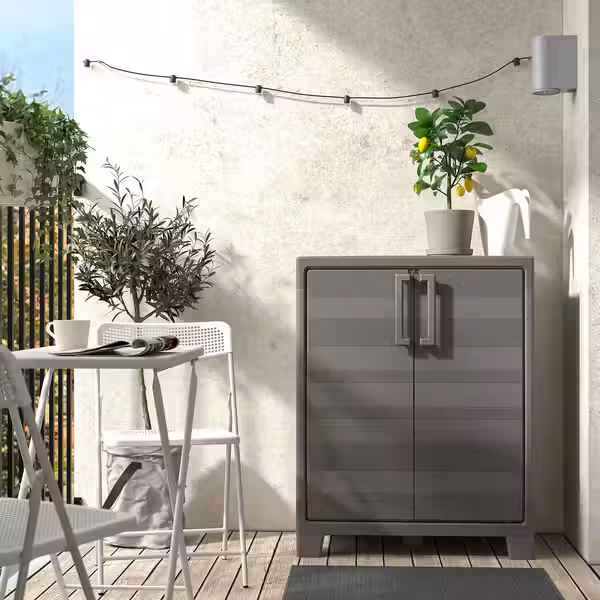 TORPARÖ Садовый стол - белый/складной 70x42 см - фото 2