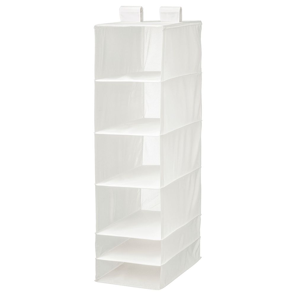 Модуль для хранения с 6 отделениями, белый 35x45x125 см IKEA SKUBB СКУББ 603.750.67 - фото 1