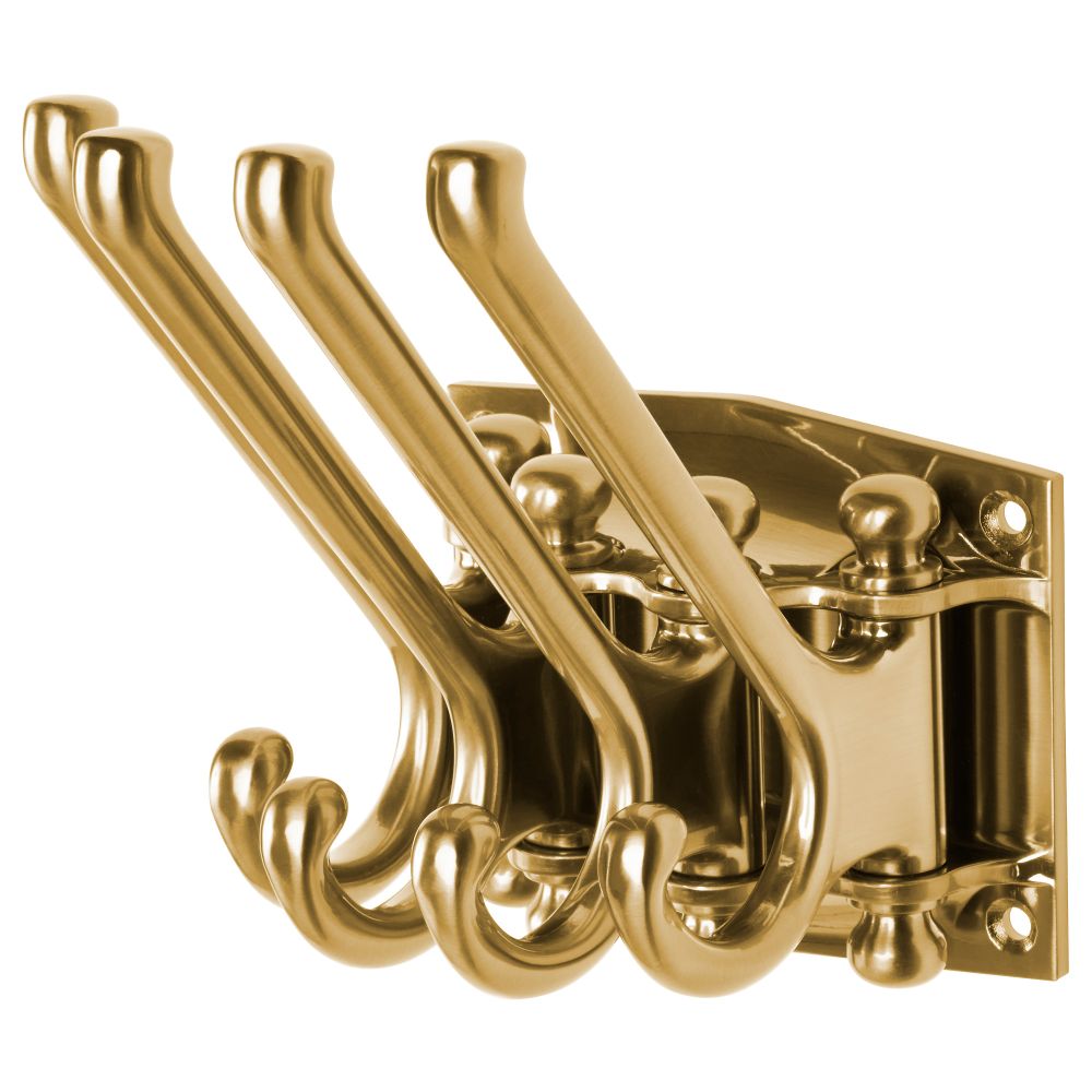 Четверной вращающийся крючок КЭМПИГ, желтая медь - фото 1