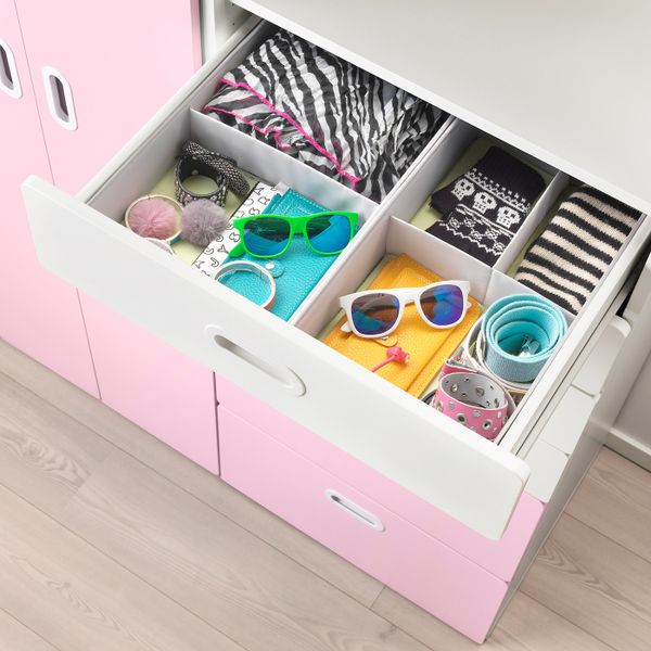 Шкаф платяной, белый/светло-розовый 120x50x192 см IKEA STUVA СТУВА / FRITIDS ФРИТИДС 392.764.70 - схема-чертеж с размерами