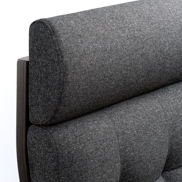 Кресло, черно-коричневый/Гуннаред темно-серый IKEA POÄNG ПОЭНГ 694.372.21 - фото 3