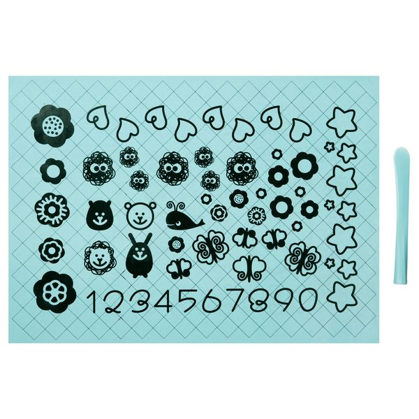 Лист для раскатывания теста и нож СОККЕРТАКА, голубой - фото 1