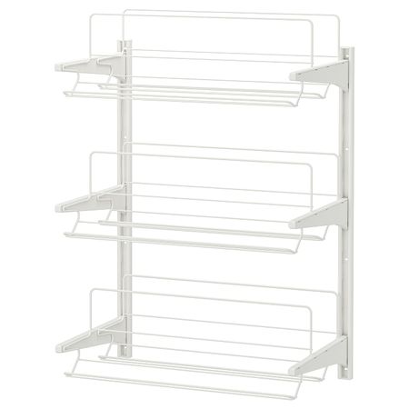 Настенная шина , модуль для/обуви, белый 65x40x84 см IKEA АЛЬГОТ 192.304.35