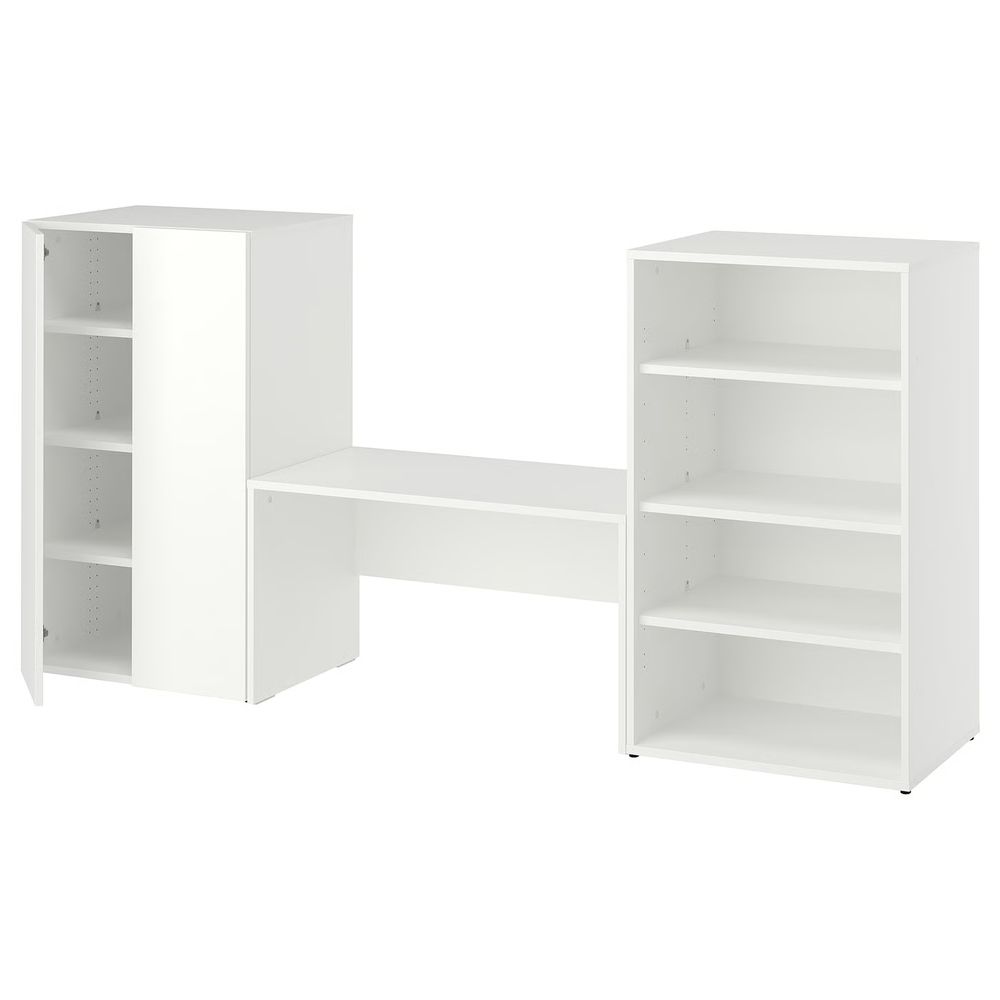 LASTARE ЛАСТАРЕ Комбинация д/хранения - белый/со скамьей 210x42x100 см - фото 1
