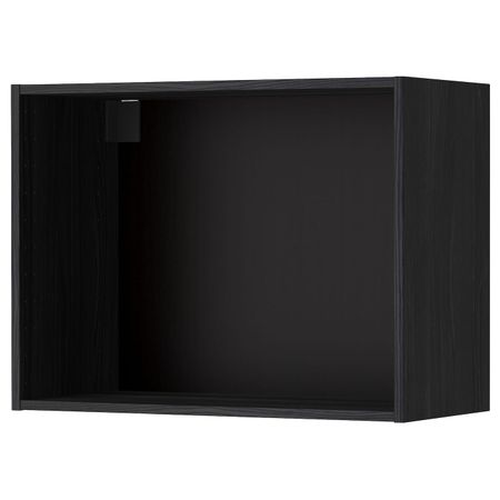 Каркас навесного шкафа, под дерево черный 80x37x60 см IKEA МЕТОД 803.680.37