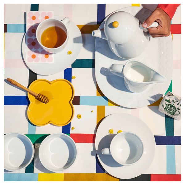 Ткань, белый, разноцветный 150 см IKEA СИГРУНН 604.262.41 - фото 5