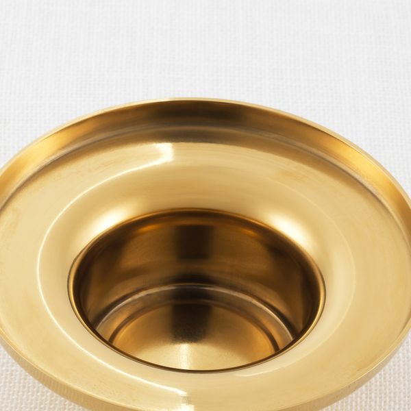 Подсвечник для греющей свечи, золотой, 3 см IKEA ГЛИТРИГ 403.941.61 - фото 2