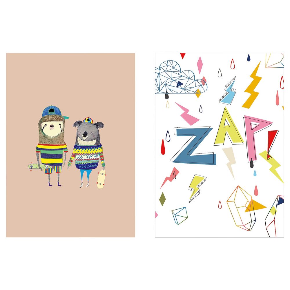 Открытка, Друзья 21x30 см IKEA БИЛЬД 604.790.98 - схема-чертеж с размерами