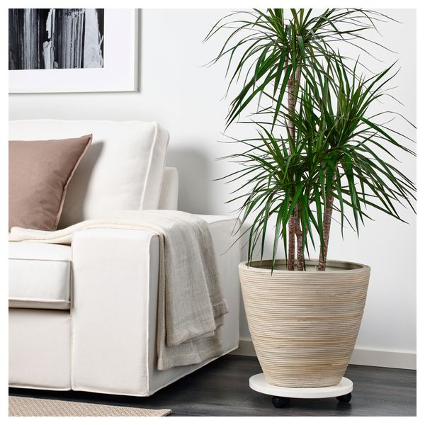 Кашпо ПЕКАННЁТ, ротанг (24 см) - схема-чертеж с размерами