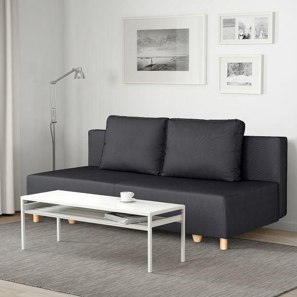 3-местный диван-кровать, реммарн темно-серый IKEA LANDSORT ЛАНДСОРТ 704.805.67 - фото 2