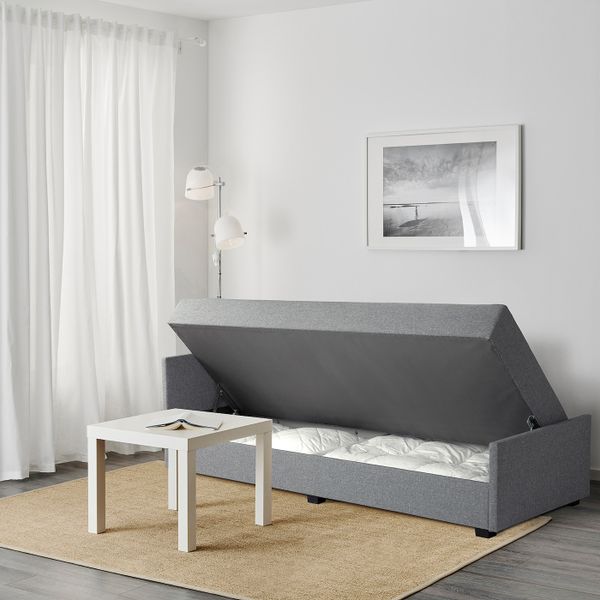 Кровать-кушетка, Сандсбру серый 80x200 см IKEA NÄRSNES НЭРСНЕС 105.186.48 - фото 5