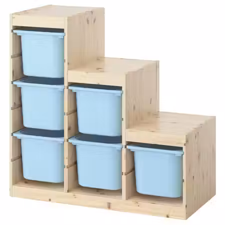 TROFAST Комбинация д/хранения+контейнеры