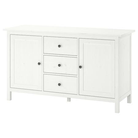 Сервант, белая морилка 157x88 см IKEA HEMNES ХЕМНЭС 103.842.72