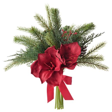 Искусственный букет, красный, 32 см IKEA ВИНТЕРФЕСТ 304.368.59