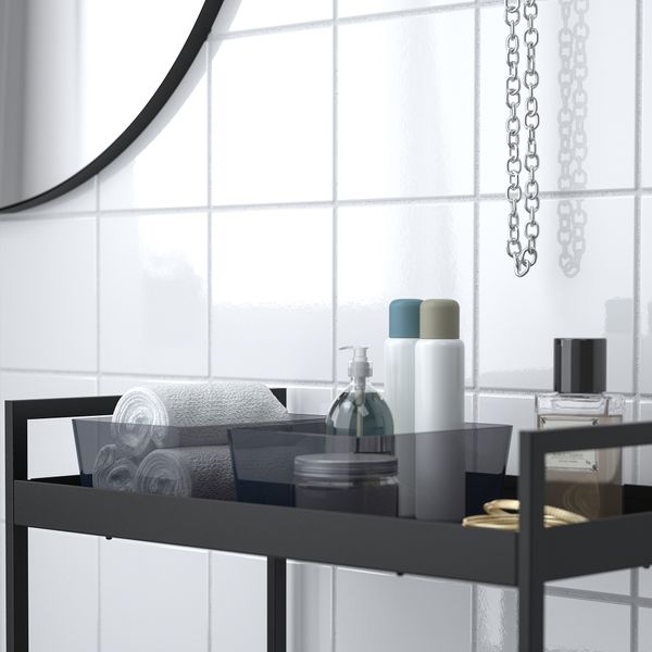 Контейнер, прозрачный черный, 13x18x8 см IKEA KUGGIS КУГГИС 605.685.08 - фото 7