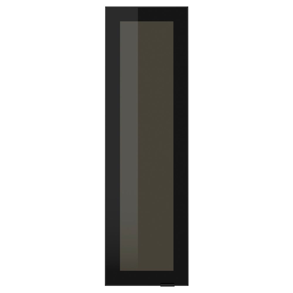 Стеклянная дверь ЮТИС, дымчатое стекло, черный - фото 1