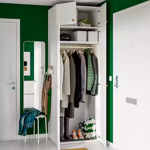 LASTARE ЛАСТАРЕ Гардероб, комбинация - белый 80x62x236 см - фото 5