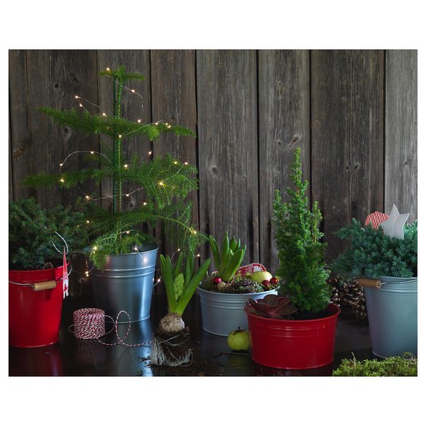 Ведро/горшок СОККЕР, д/дома/улицы, красный (2.5 л) - схема-чертеж с размерами