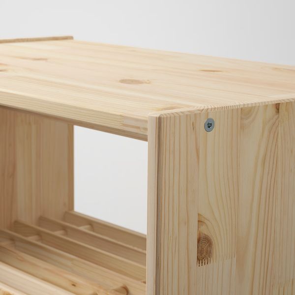 RAGGBERG Скамья с полкой для обуви - сосна 60x35x45 см - фото 6