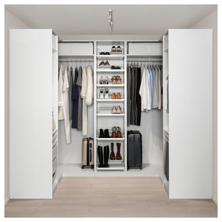 Гардероб угловой ПАКС, белый