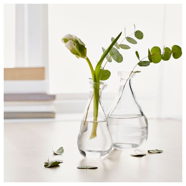 Набор ваз, 2 штуки ВОРВИНД, прозрачное стекло - фото 2