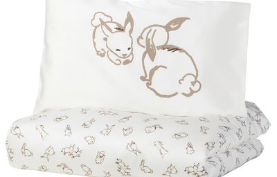 RÖDHAKE Пододеяльник и наволочка д/кроватки