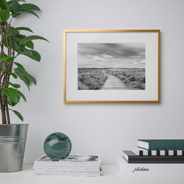 Рама, золотой 30x40 см IKEA LOMVIKEN ЛОМВИКЕН 304.194.16 - схема-чертеж с размерами