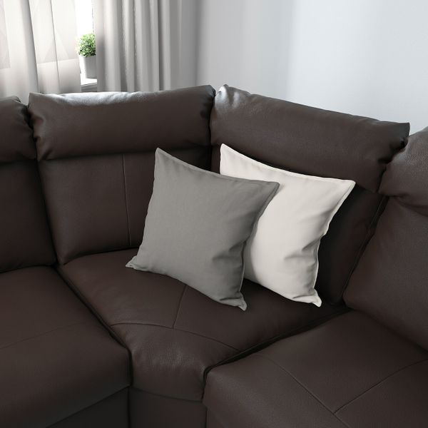 Угловой 6-местный диван, с козеткой/Гранн/Бумстад темно-коричневый IKEA LIDHULT ЛИДГУЛЬТ 392.572.64 - фото 3