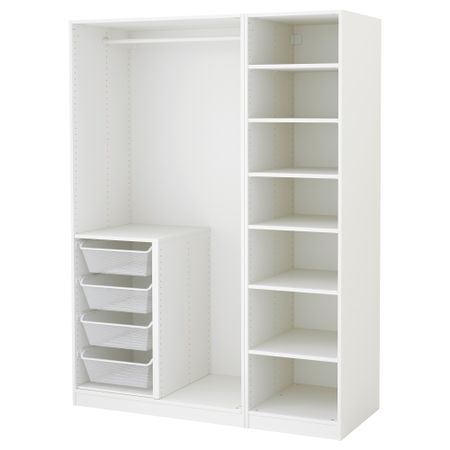 Гардероб, белый, 150x58x201 см IKEA PAX ПАКС 291.284.04