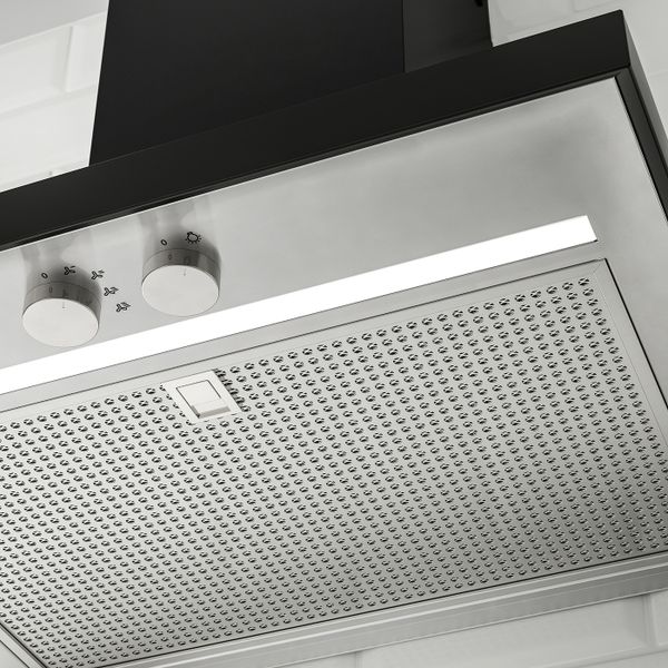 Колпак вытяжного шкафа стенного крепл, черный 60 см IKEA MATÄLSKARE МАТЭЛСКАРЕ 203.939.64 - фото 6