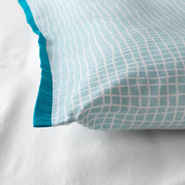 Пододеяльник, наволочка для/кроватки, бирюзовый 110x125/35x55 см IKEA КЛЭММИГ 503.730.02 - фото 4