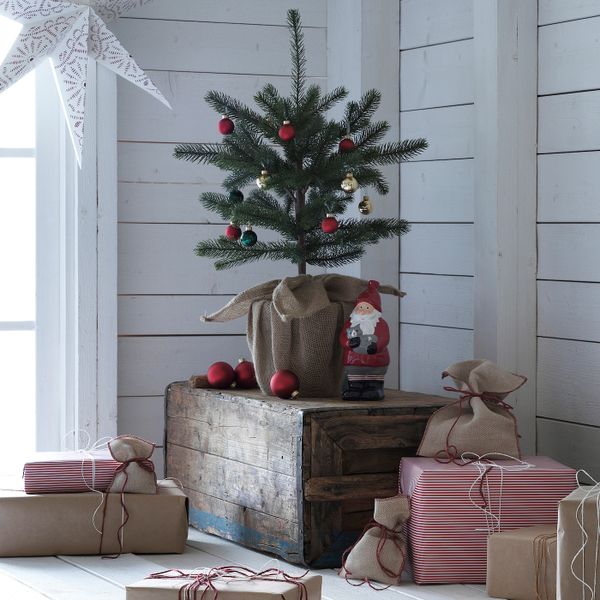 Искусственное растение в горшке, для дома, улицы джут/рождественская елка зеленый 19 см IKEA VINTER 2020 ВИНТЕР 2020 304.746.34 - фото 3