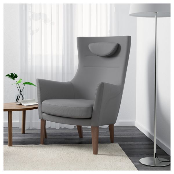 Кресло c высокой спинкой СТОКГОЛЬМ, Рёстонга серый - фото 2