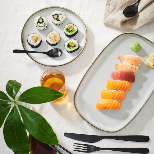 Тарелка, серый 31x19 см IKEA GLADELIG ГЛАДЕЛИГ 004.571.60 - схема-чертеж с размерами