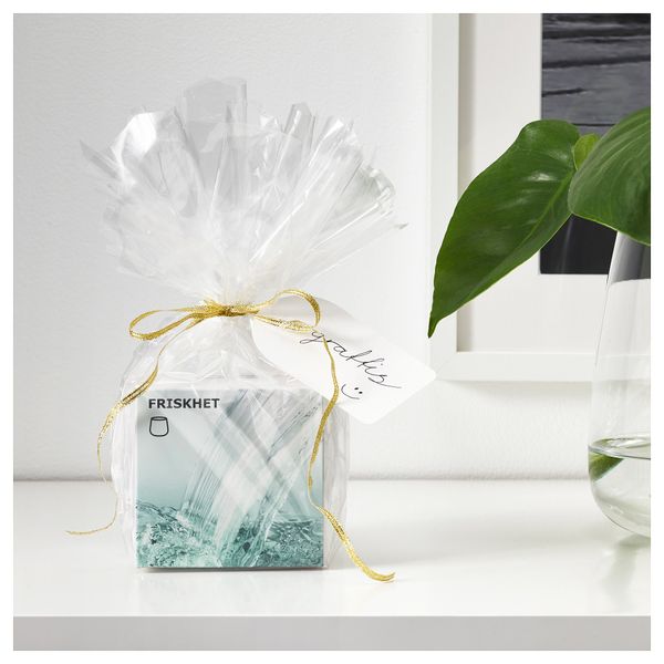 Ароматическая свеча в стакане ФРИСКХЕТ, бирюзовый Водный поток, бирюзовый (9 см) - фото 4