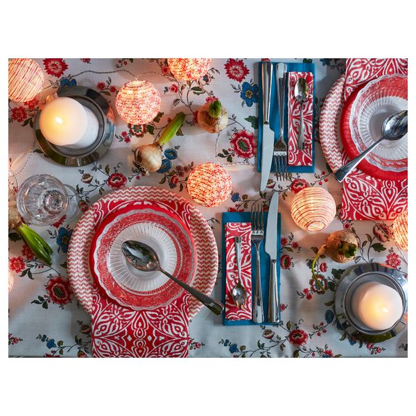 Тарелка бумажная СОММАР 2016, красный, белый (26 см) - фото 3