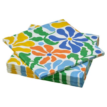 Салфетка бумажная, разноцветный, 33x33 см IKEA PILLERSTA ЛЕРСТАRR 005.973.25