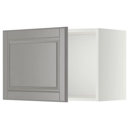 Шкаф навесной, белый/Будбин серый 60x40 см IKEA METOD МЕТОД 192.271.26