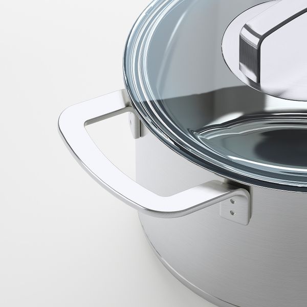 Кастрюля с крышкой, нержавеющая сталь/стекло 3 л IKEA IKEA 365+ ИКЕА/365+ 503.789.24 - фото 6