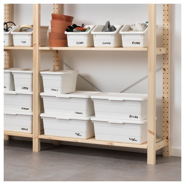 Контейнер с крышкой СОККЕРБИТ, белый (19x26x15 см) - фото 3