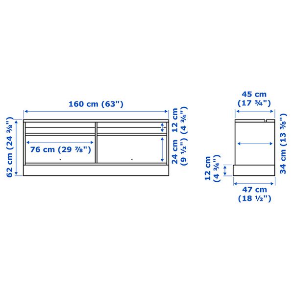 IKEA, дополнительный ракурс - схема-чертеж с размерами