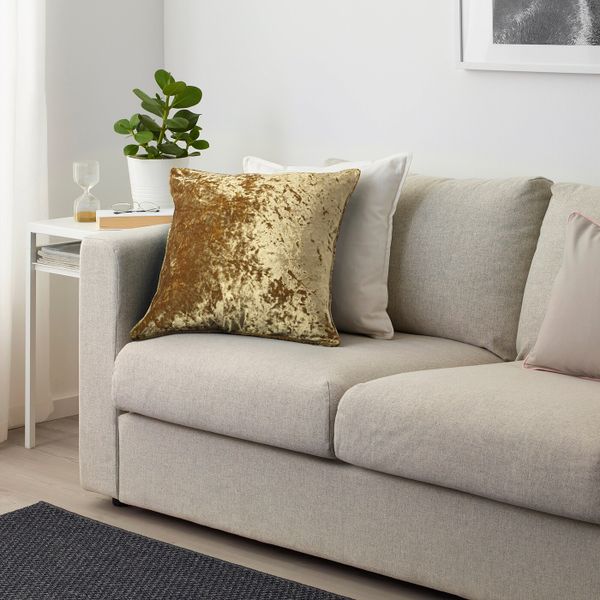 Чехол на подушку, бархат золотой 50x50 см IKEA СЕБРИНА 204.286.14 - схема-чертеж с размерами