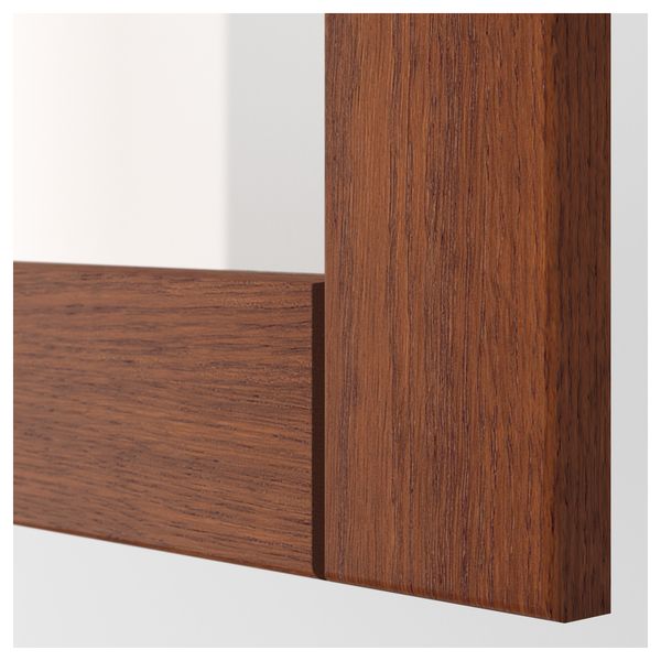 Стеклянная дверь ФИЛИПСТАД, коричневый - схема-чертеж с размерами