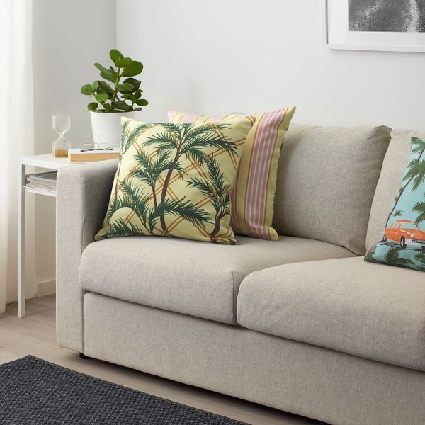 Чехол на подушку, светло-желтый/разноцветный 50x50 см IKEA СОММАР 2020 904.675.79 - фото 3